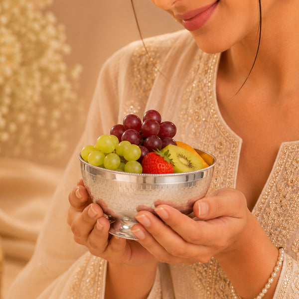 Jovial Silver Bowl