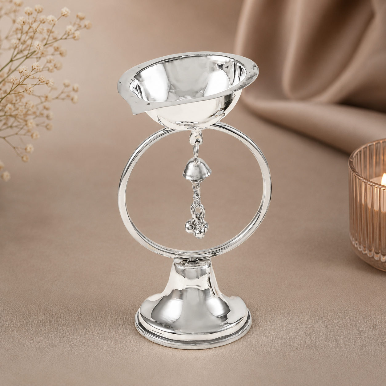 Lovely Silver Diya