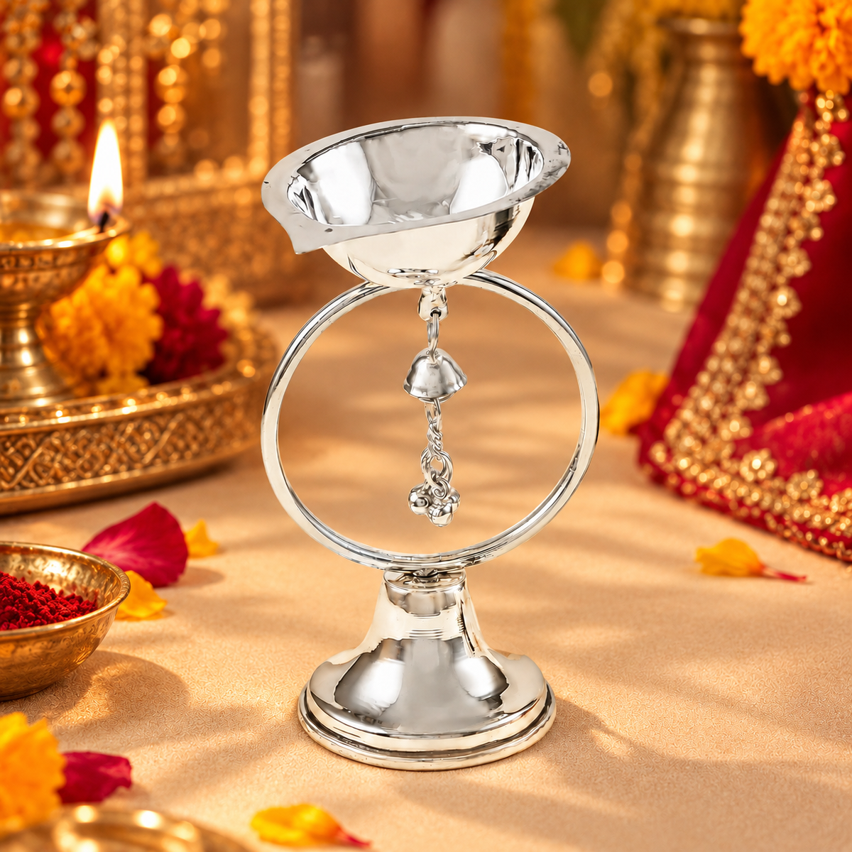Lovely Silver Diya