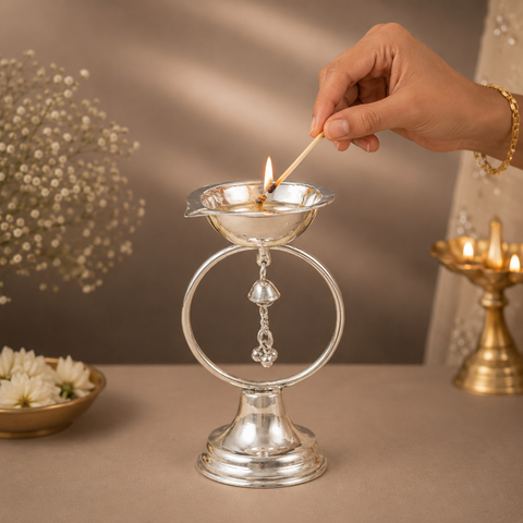 Lovely Silver Diya