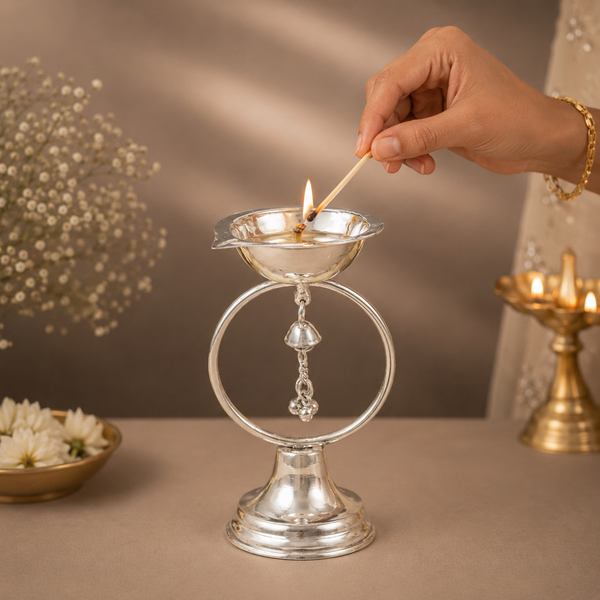 Lovely Silver Diya