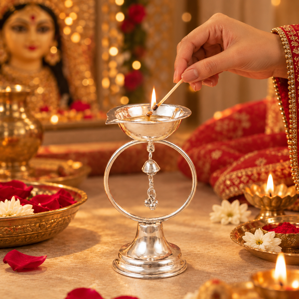 Lovely Silver Diya