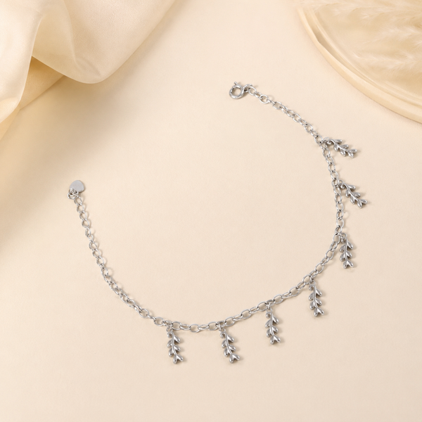 Grace Leaf Silver Bracelet
