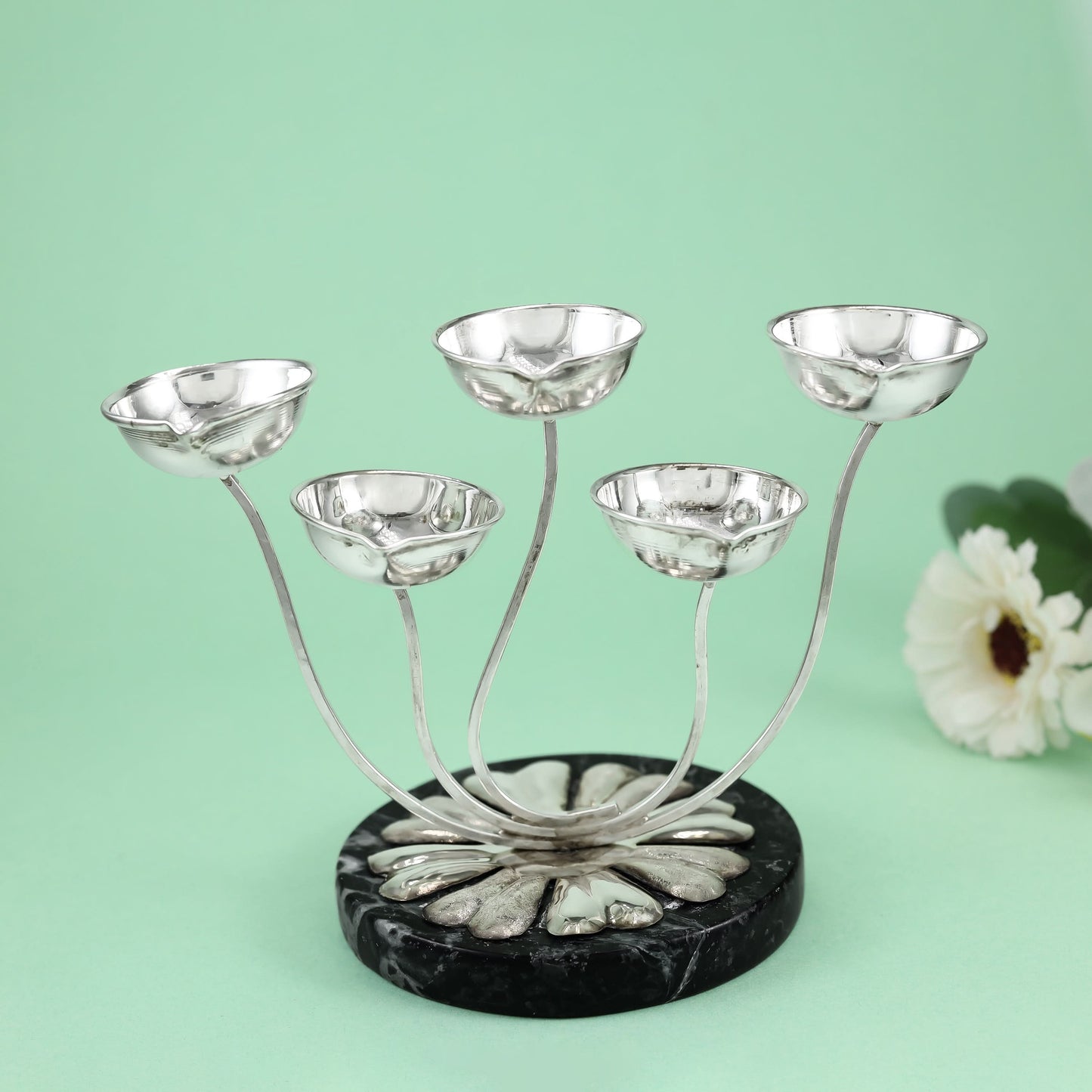 Sensational Silver Diya