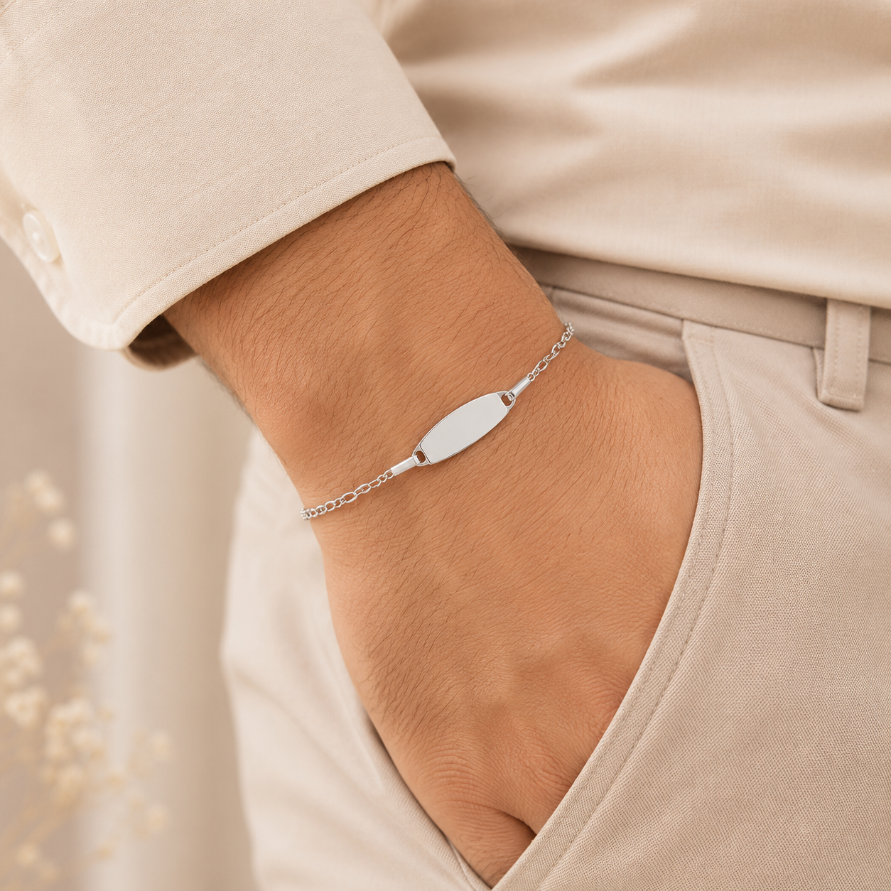Everyday Silver Bracelet For Him