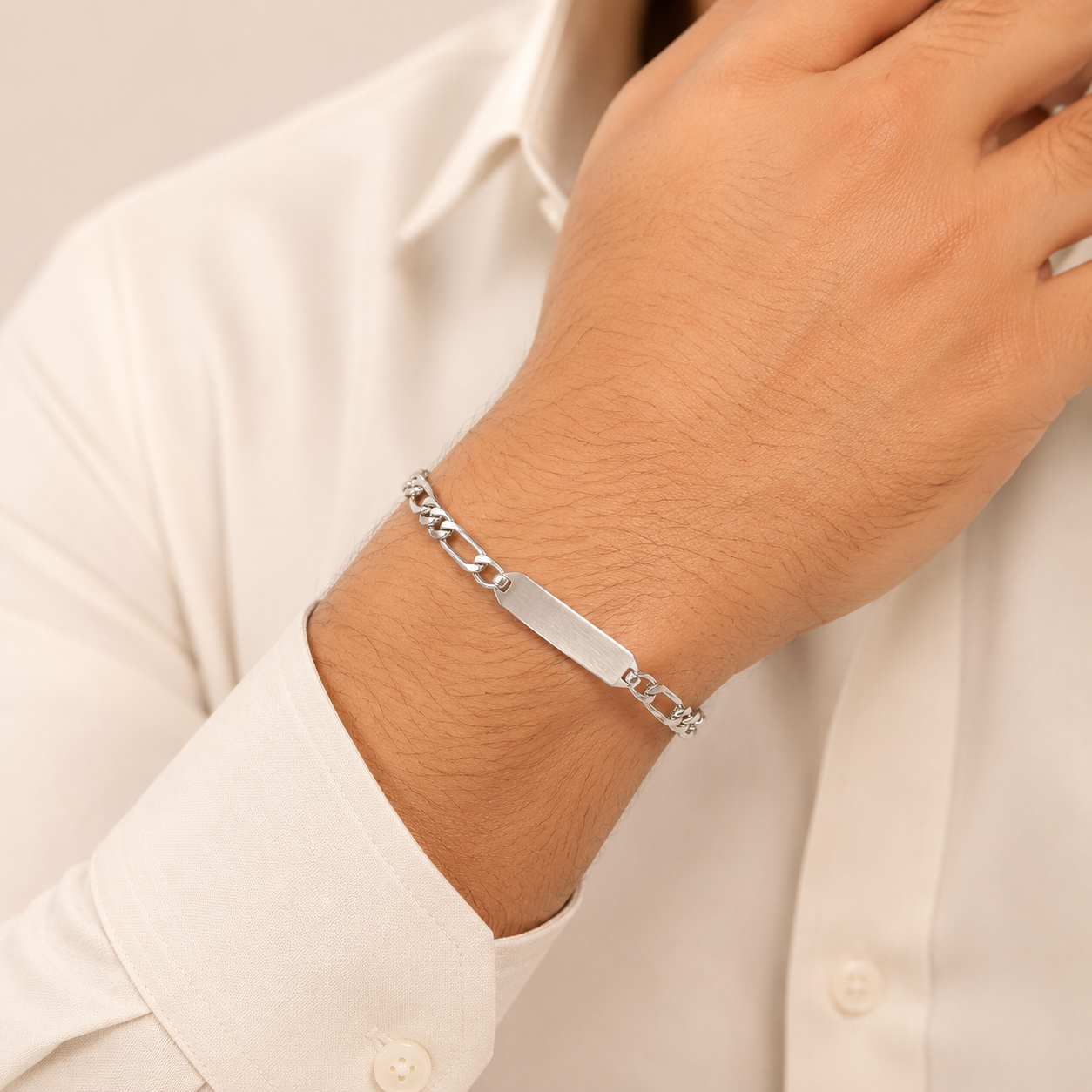 Premium Chain Silver Bracelet For Him