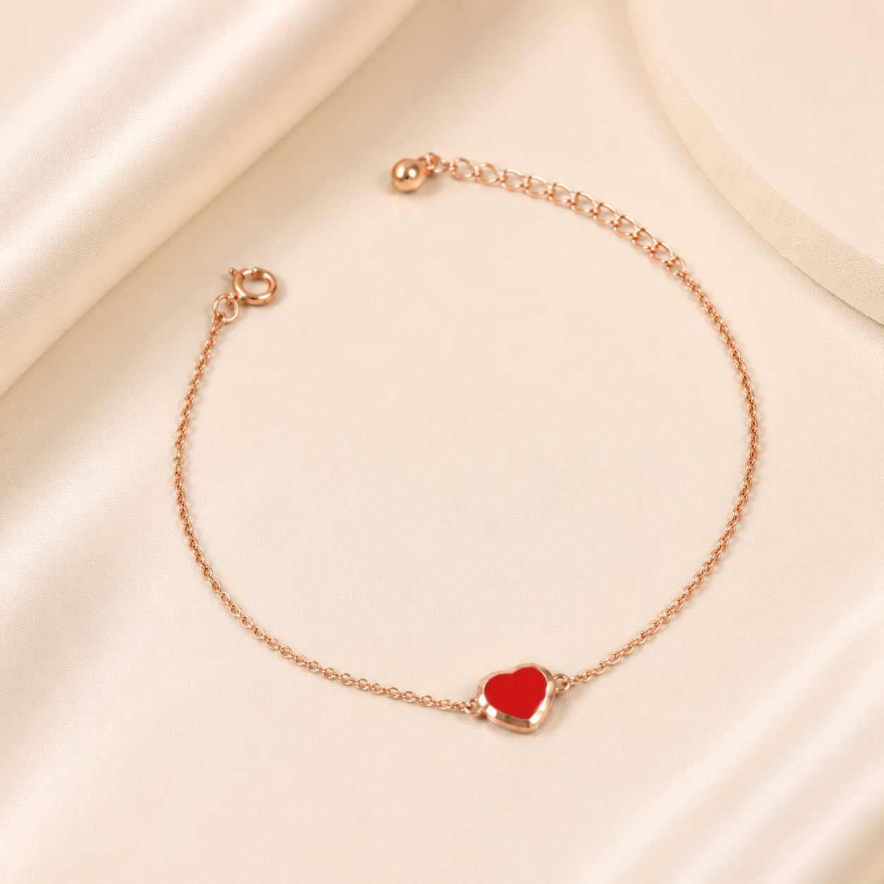 Heart Glow Silver Bracelet