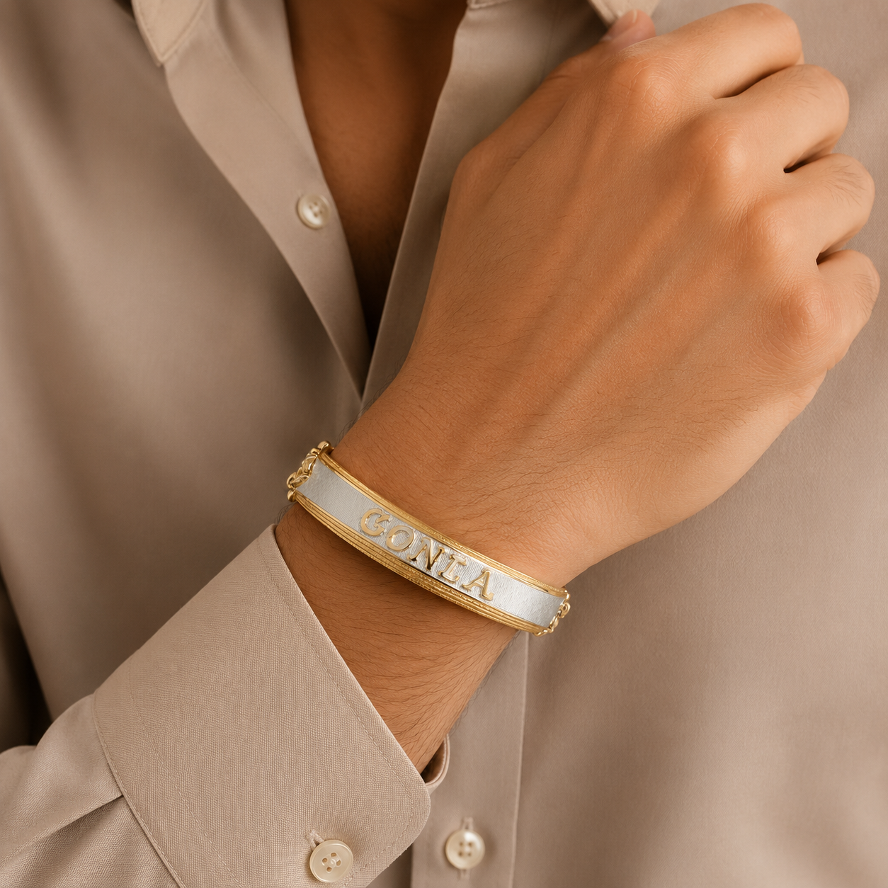 Luxury Comfort Silver Kada  For Him