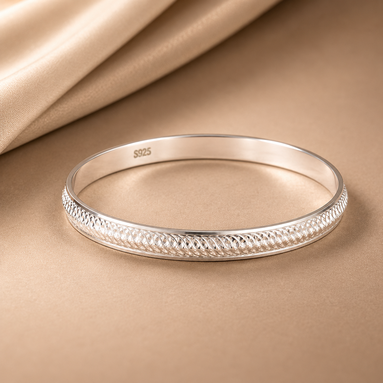 Elegance Silver Kada For Him