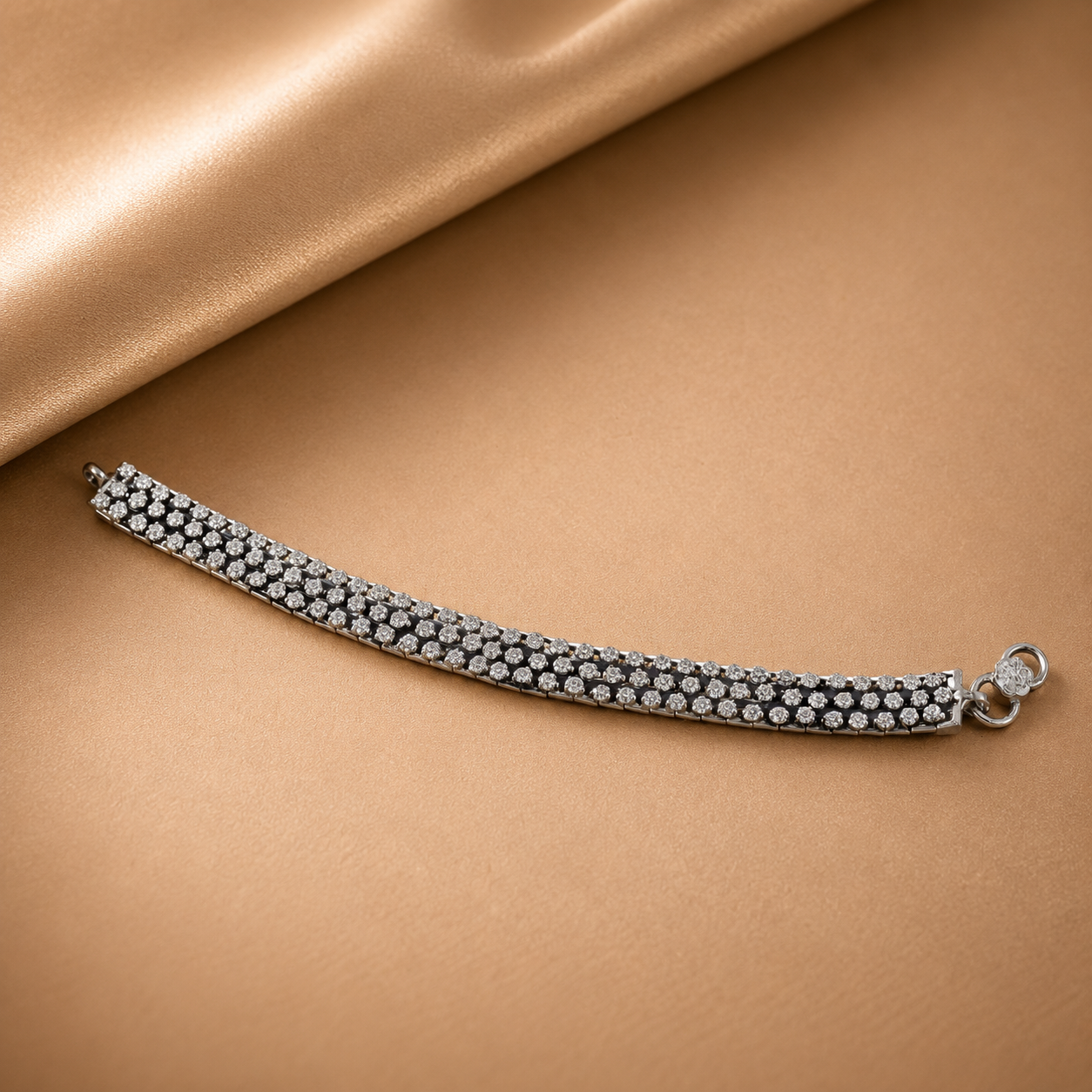 Dazzle Silver Bracelet For Him