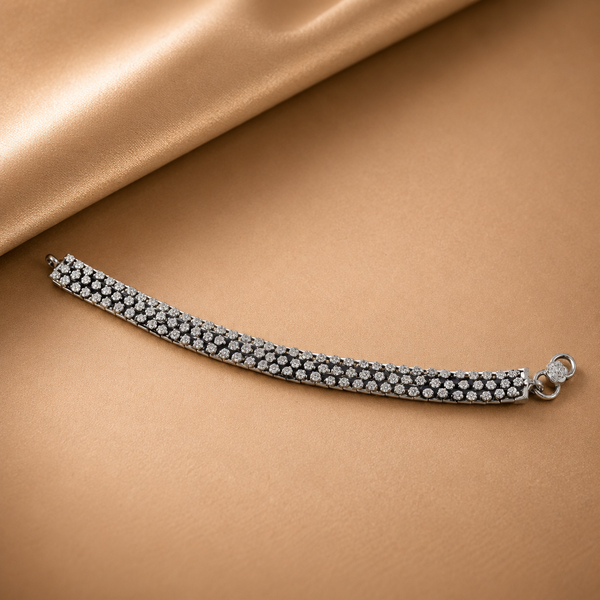 Dazzle Silver Bracelet For Him