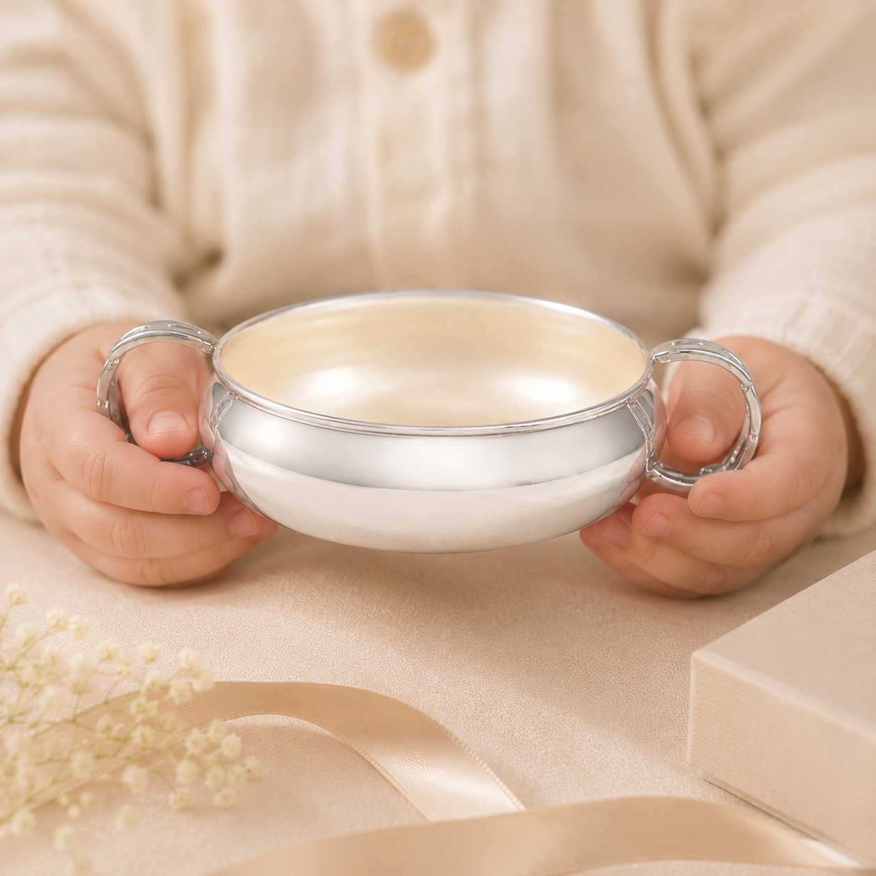 Miksha Silver Bowl For Baby