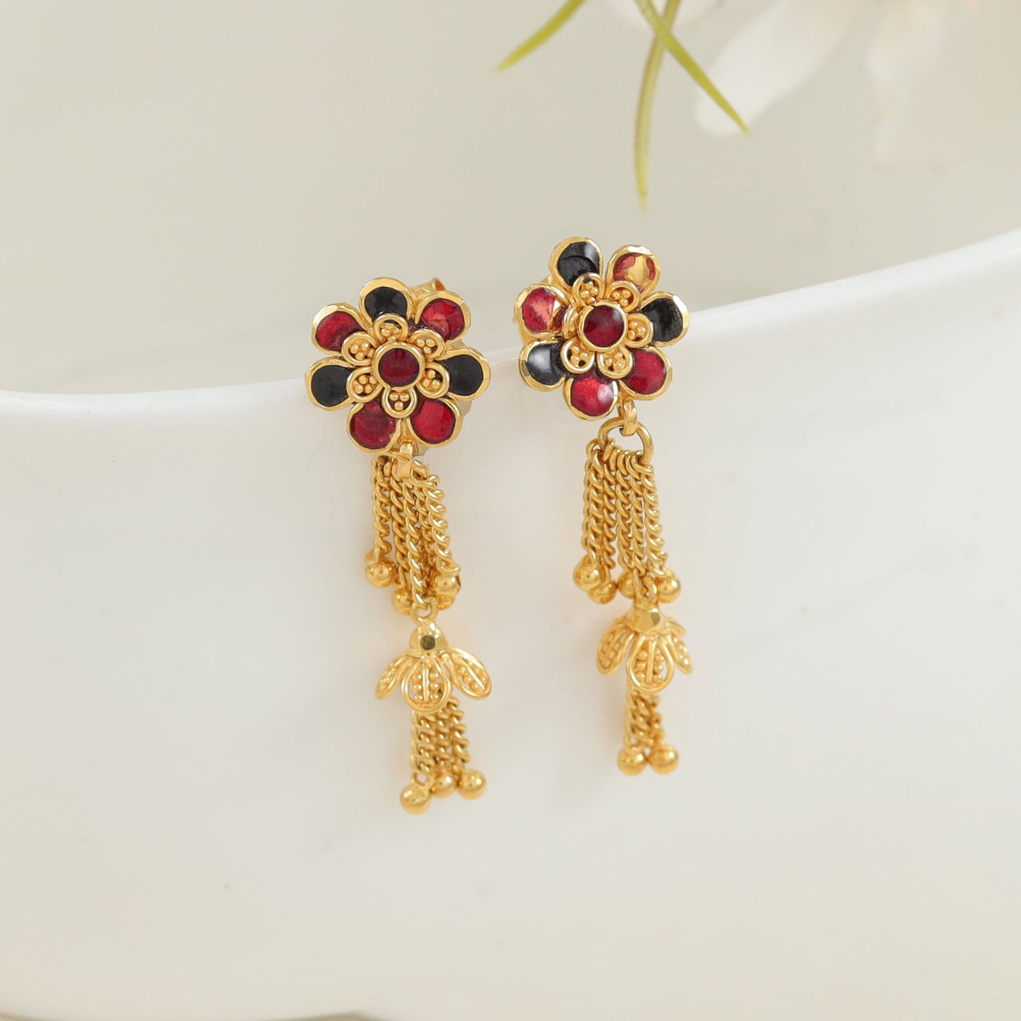 Malvika Elegant Gold Earrings