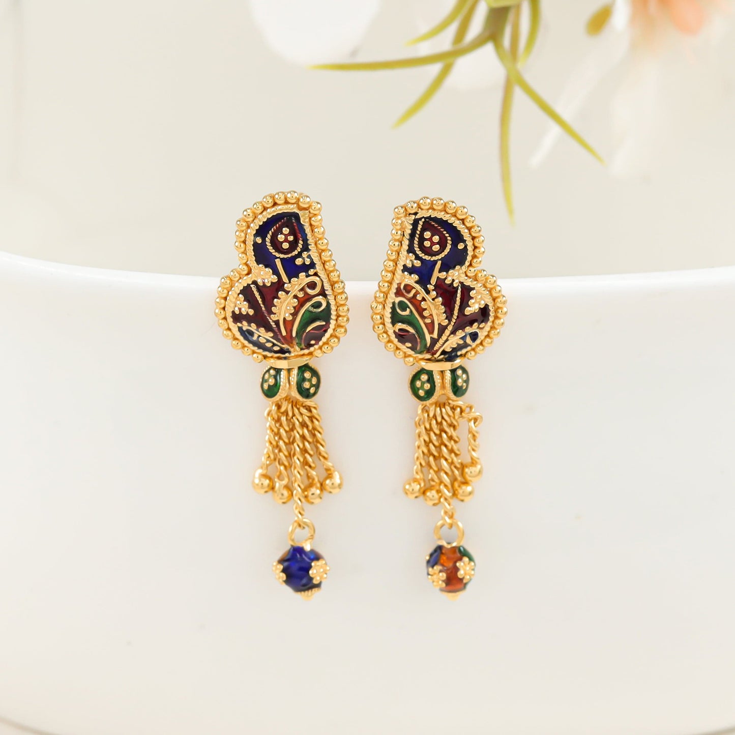 Seemika Dreamy Gold Earrings