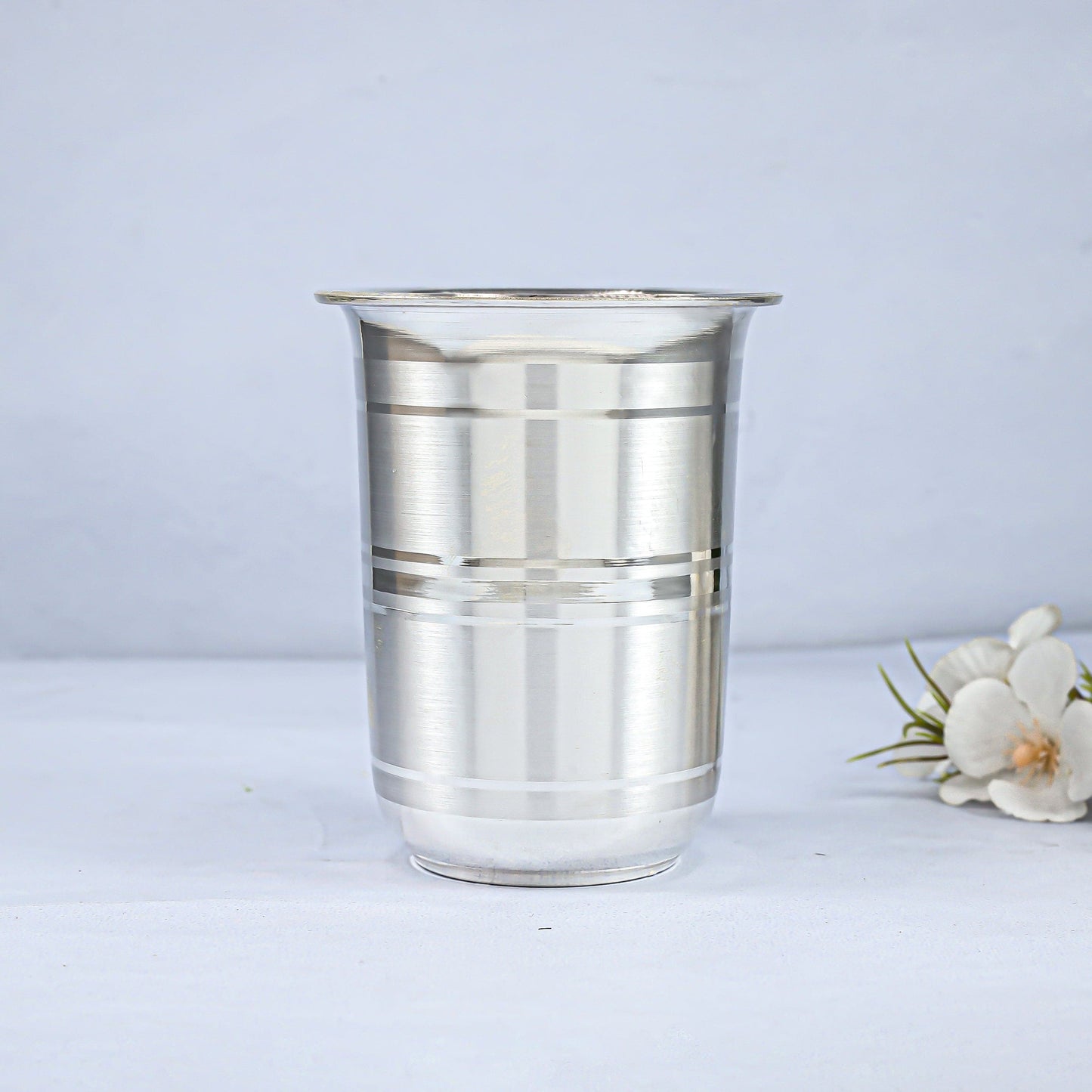 Elegant Silver Glass