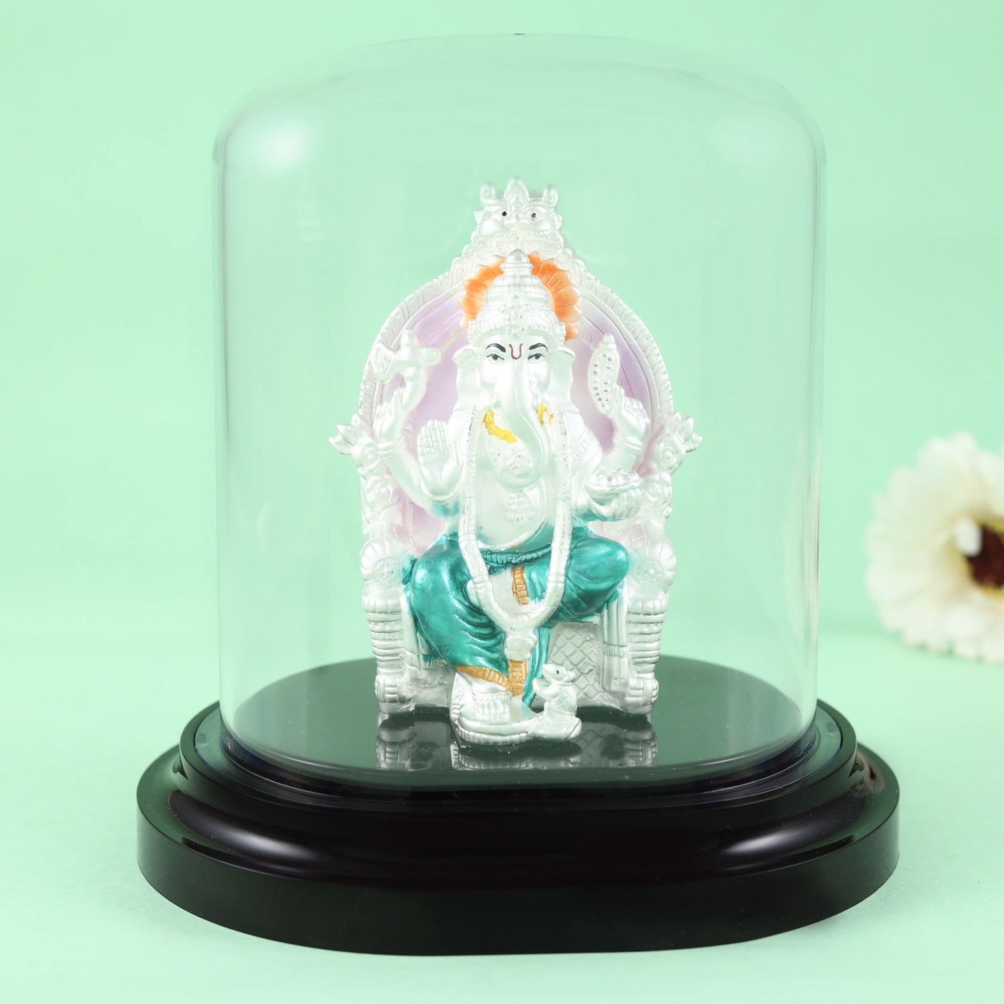 Ganpati Bappa Silver Idol