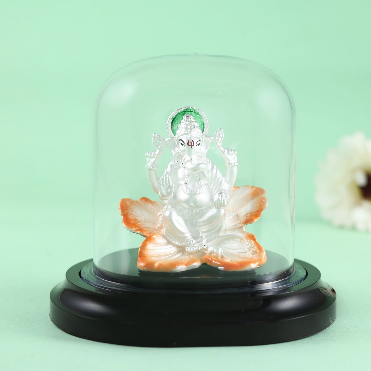 Beautiful Ganpati Silver Idol