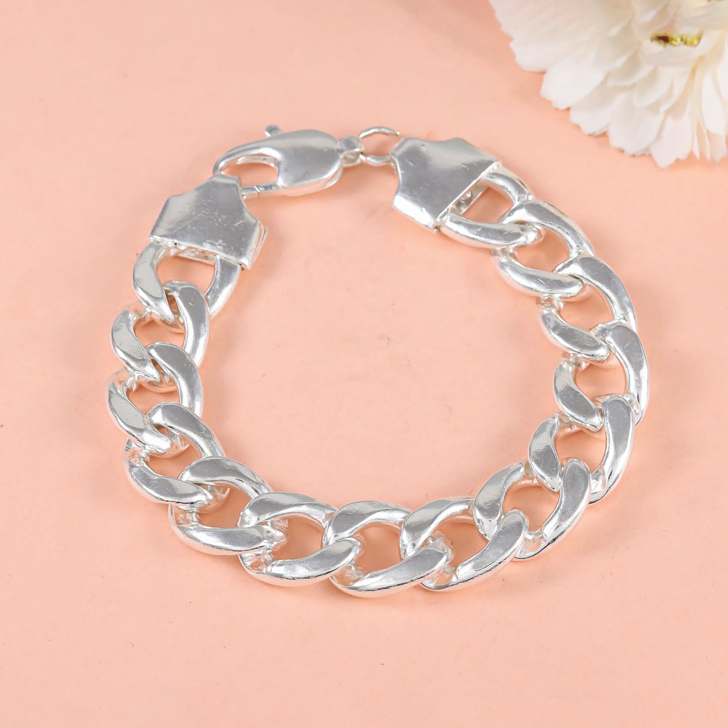 Rivan Fancy Silver Bracelet For Him