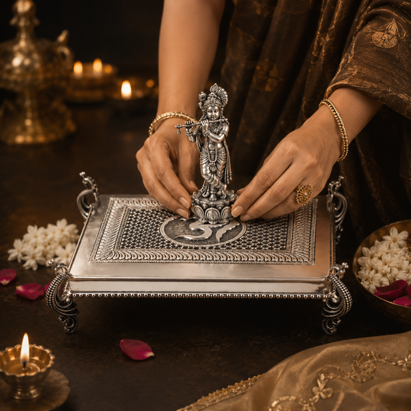 Pleasing OM Silver Chowki