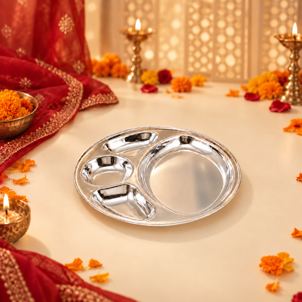 Classy Silver Meal Plate