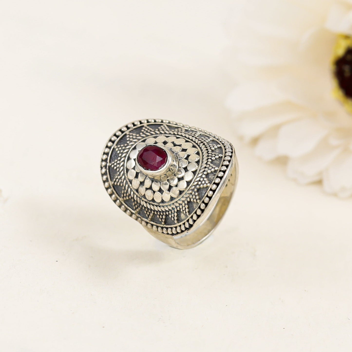 Urvi Charming Silver Ring