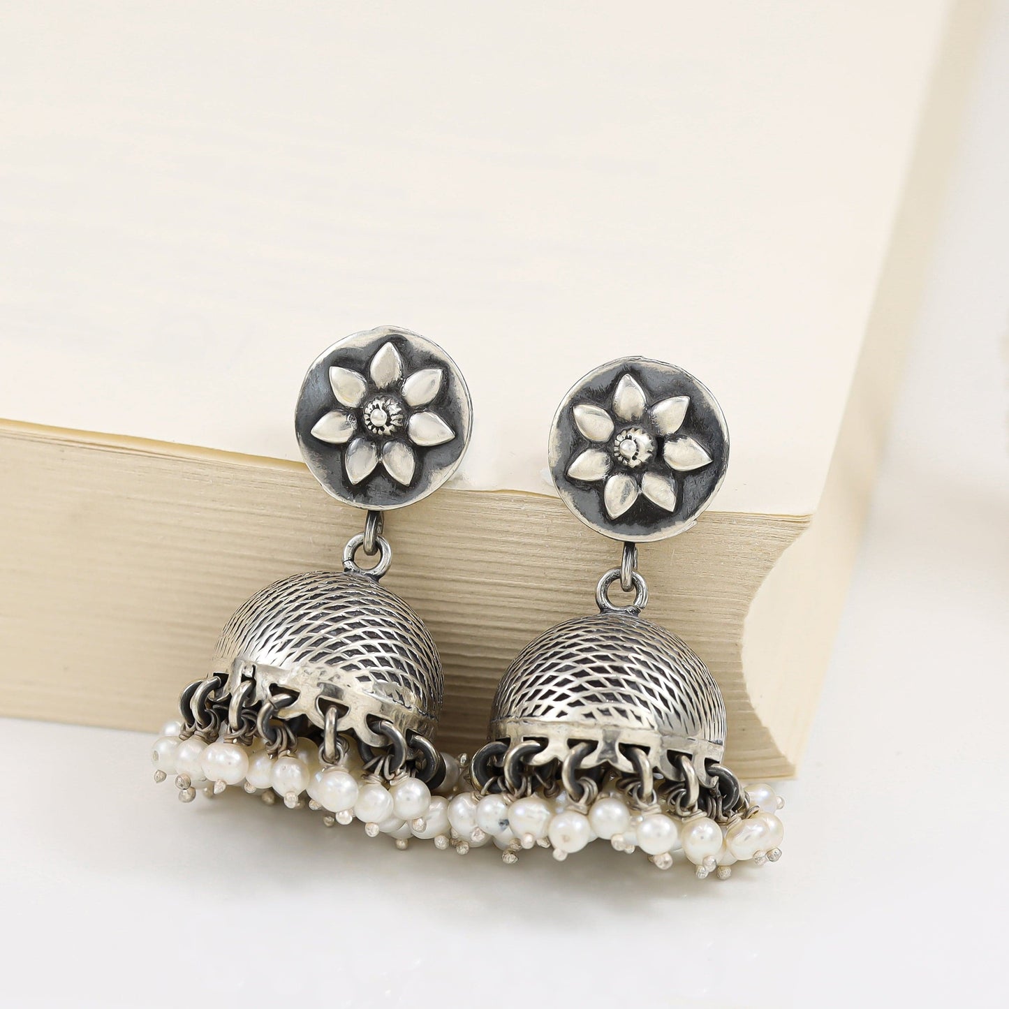 Umika Fancy Silver Earrings