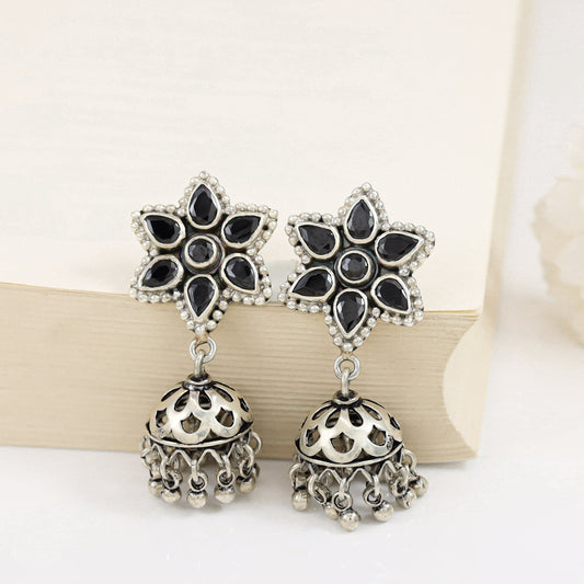 Vanika Precious Silver Earrings