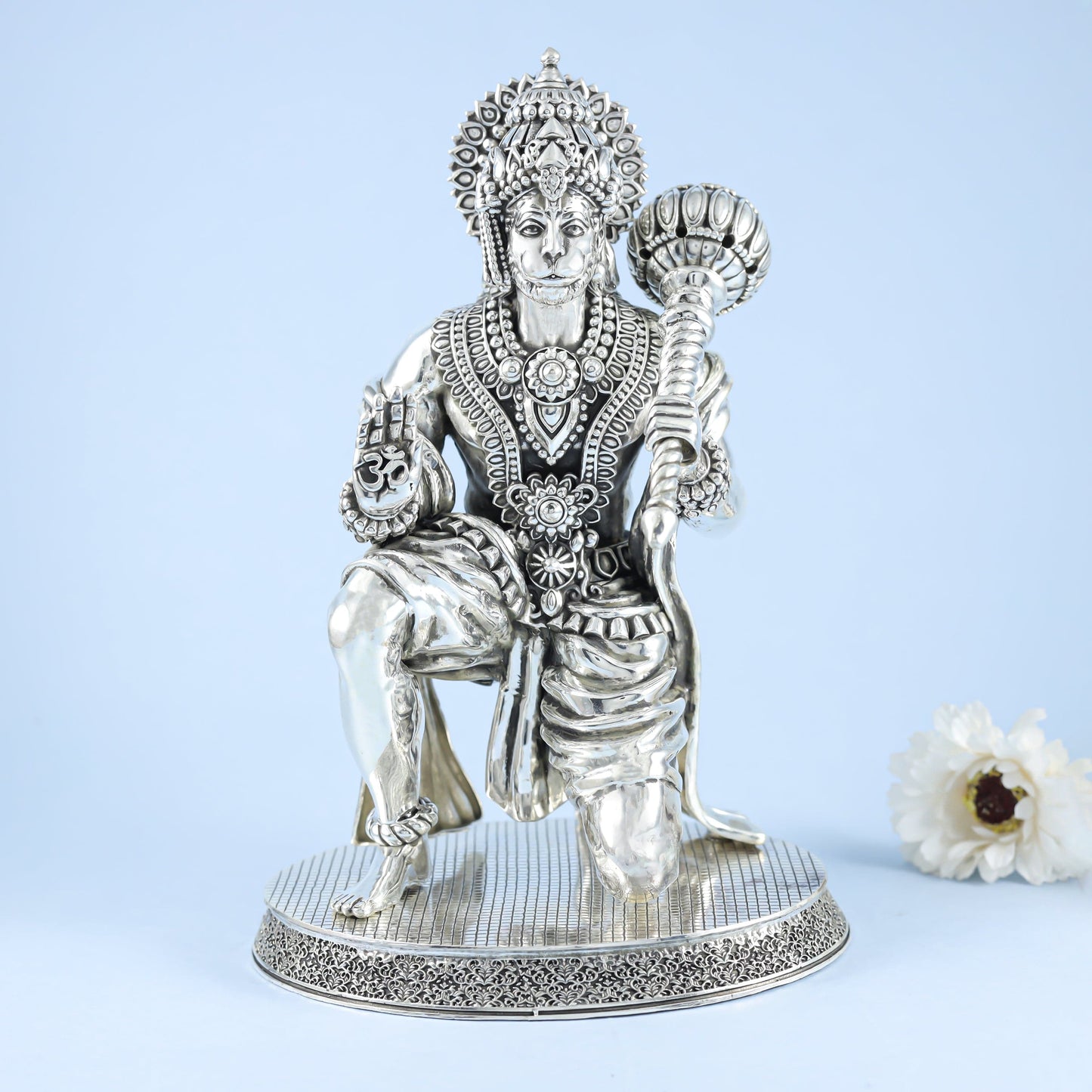 Unique Bajrangbali Silver Idol