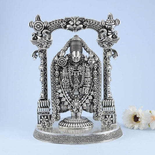 Beautiful Tirupati Balaji Silver Idol