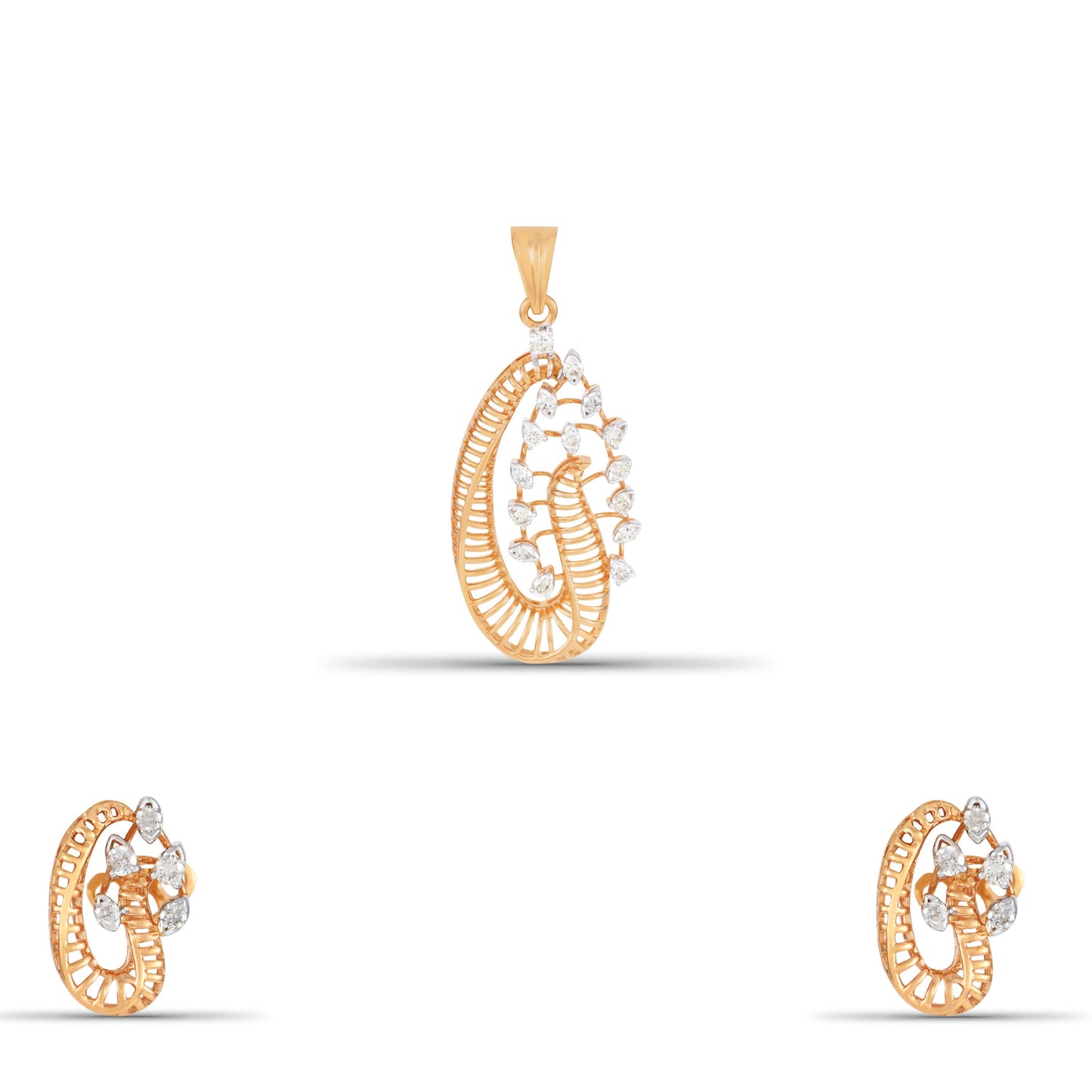 Ruhani Ravishing Diamond Pendant Set