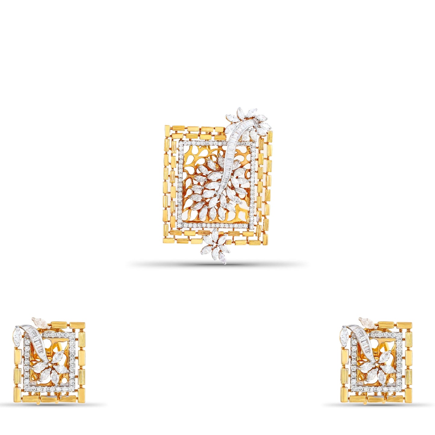 Zainab Charming Diamond Pendant Set