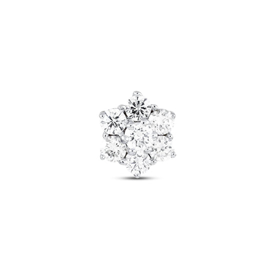 Varnika Floral Diamond Nose Pin