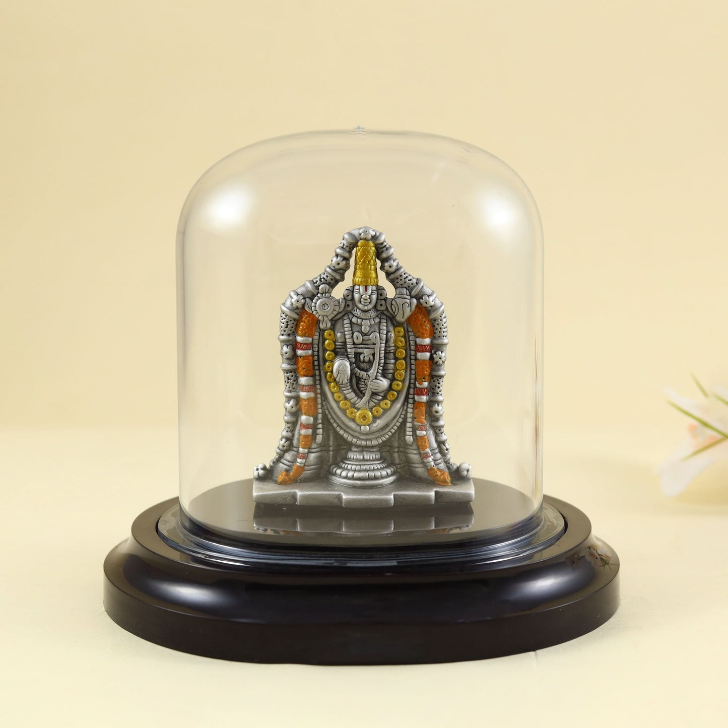 Charming Tirupati Balaji Silver Idol