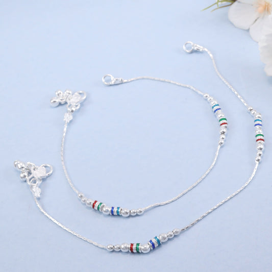 Khushi Silver Anklets