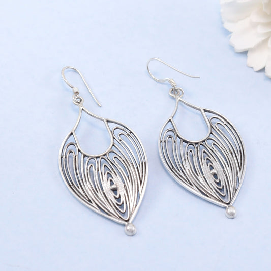 Naviya Ethereal Silver Earrings