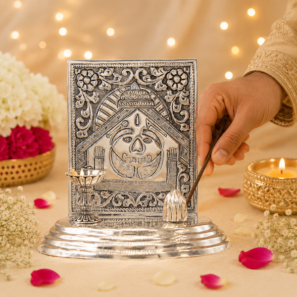 Precious Silver Dhupbatti-Stand