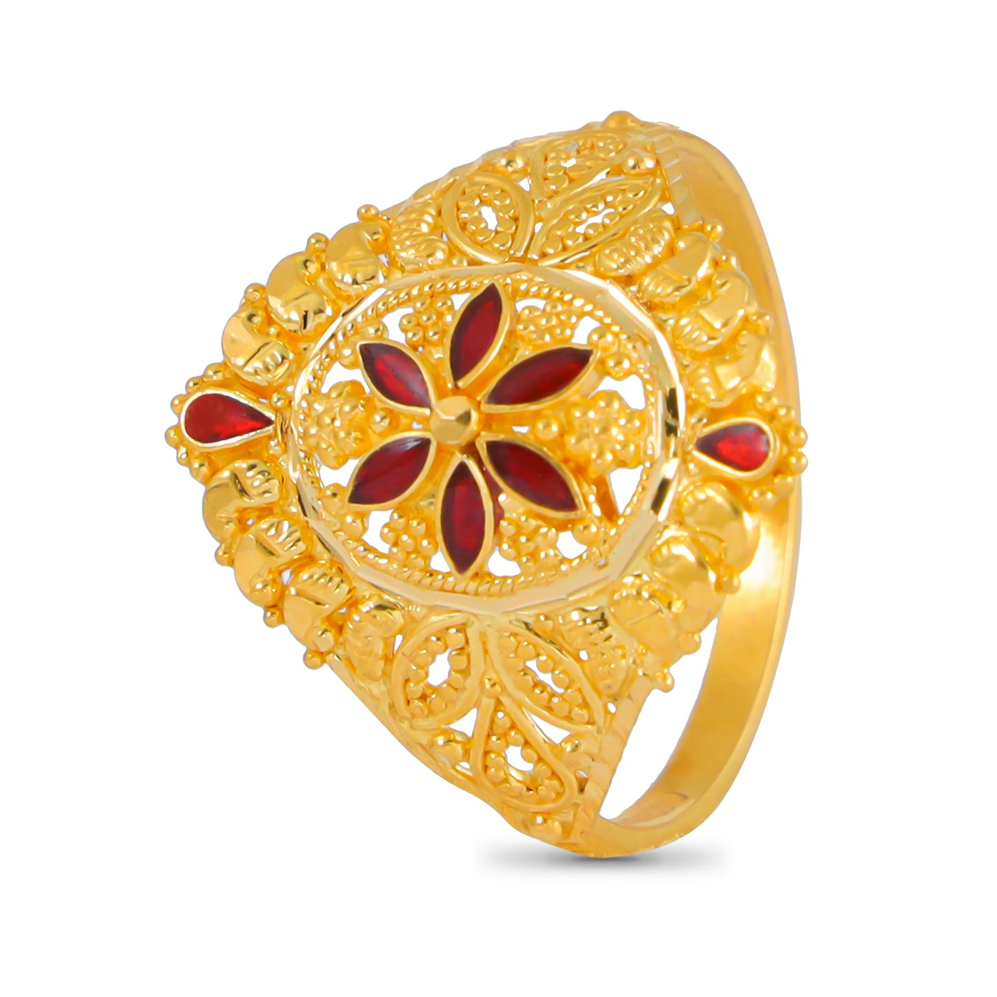 Mandira Gleaming Gold Ring