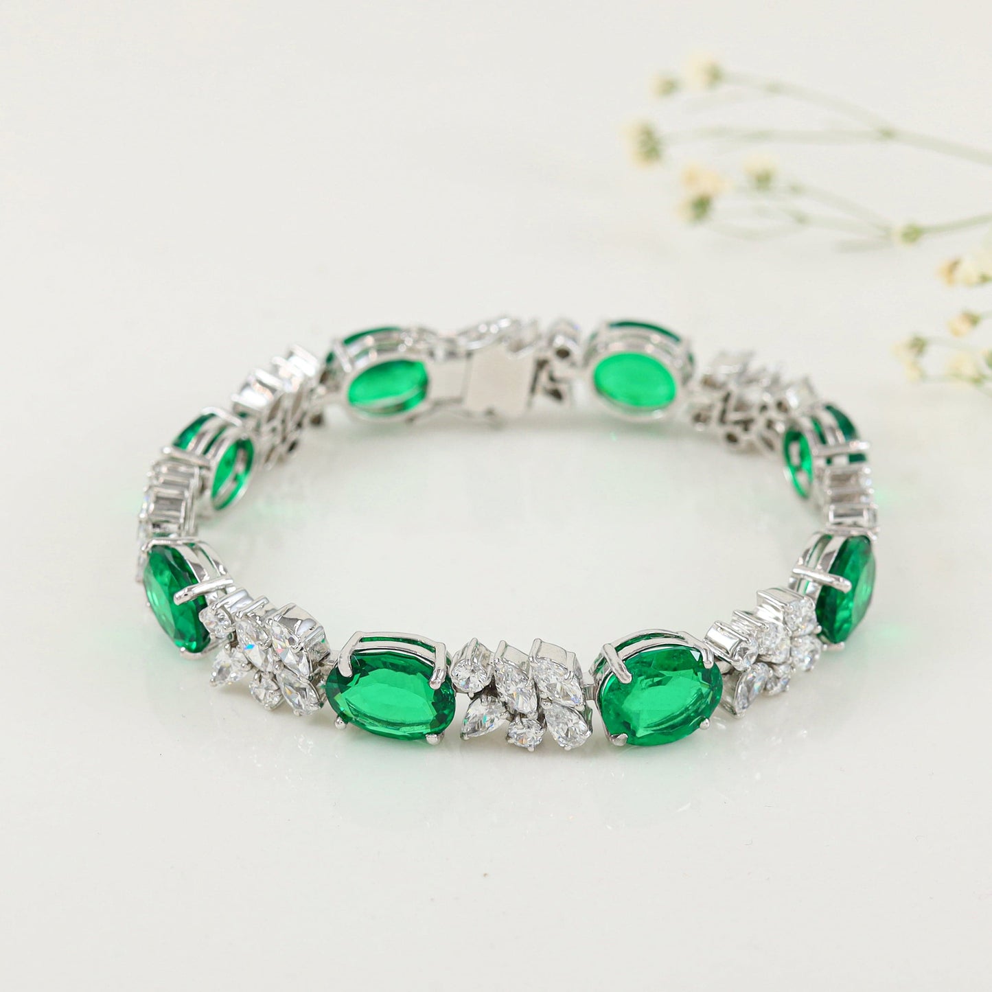 Beautiful Ella Swarovski Silver Bracelet