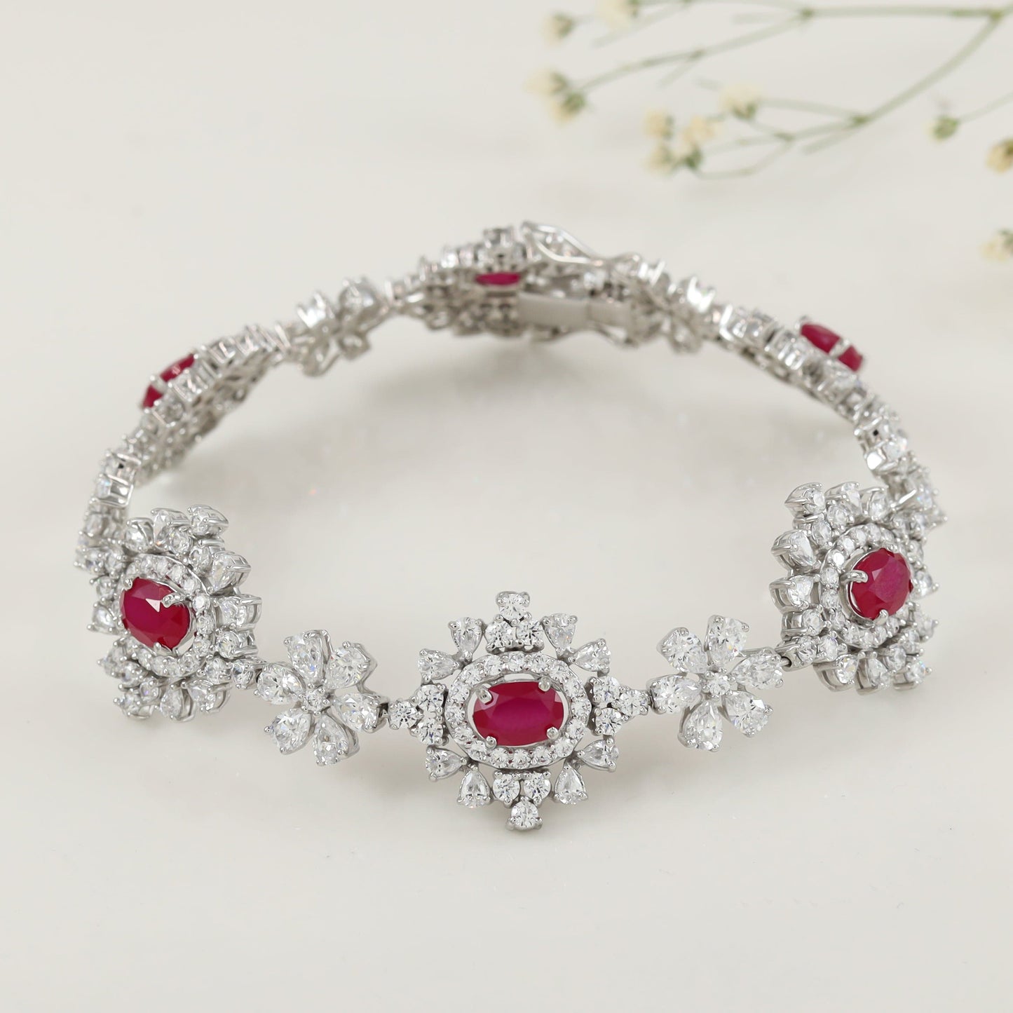 Charming Sophia Swarovski Silver Bracelet