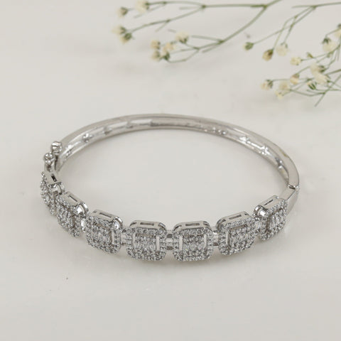 Fancy Surbhi Swarovski Silver Bracelet