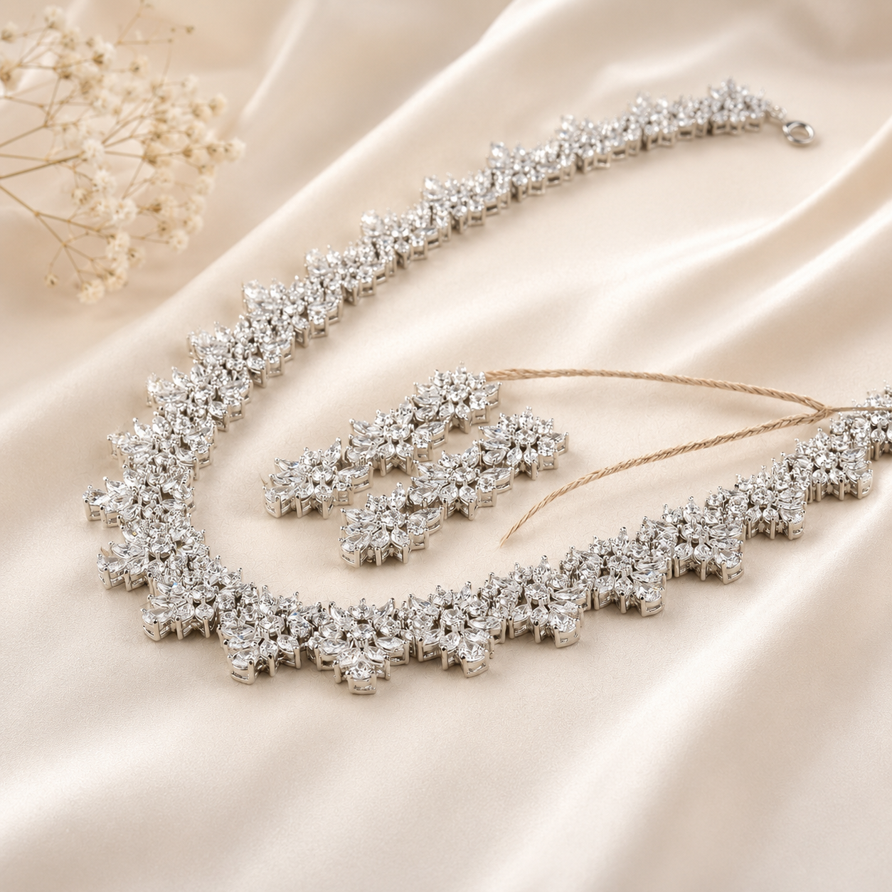Twinkle Designer Stone Studded Necklace Set