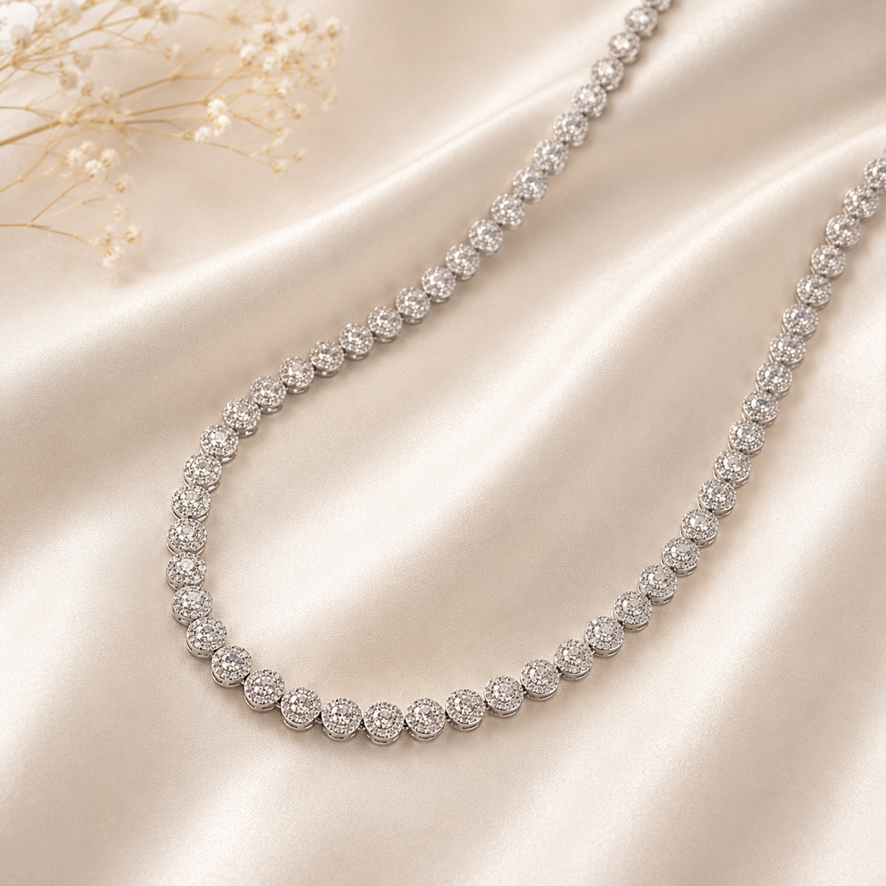 Aditi Tennis Precious Necklace