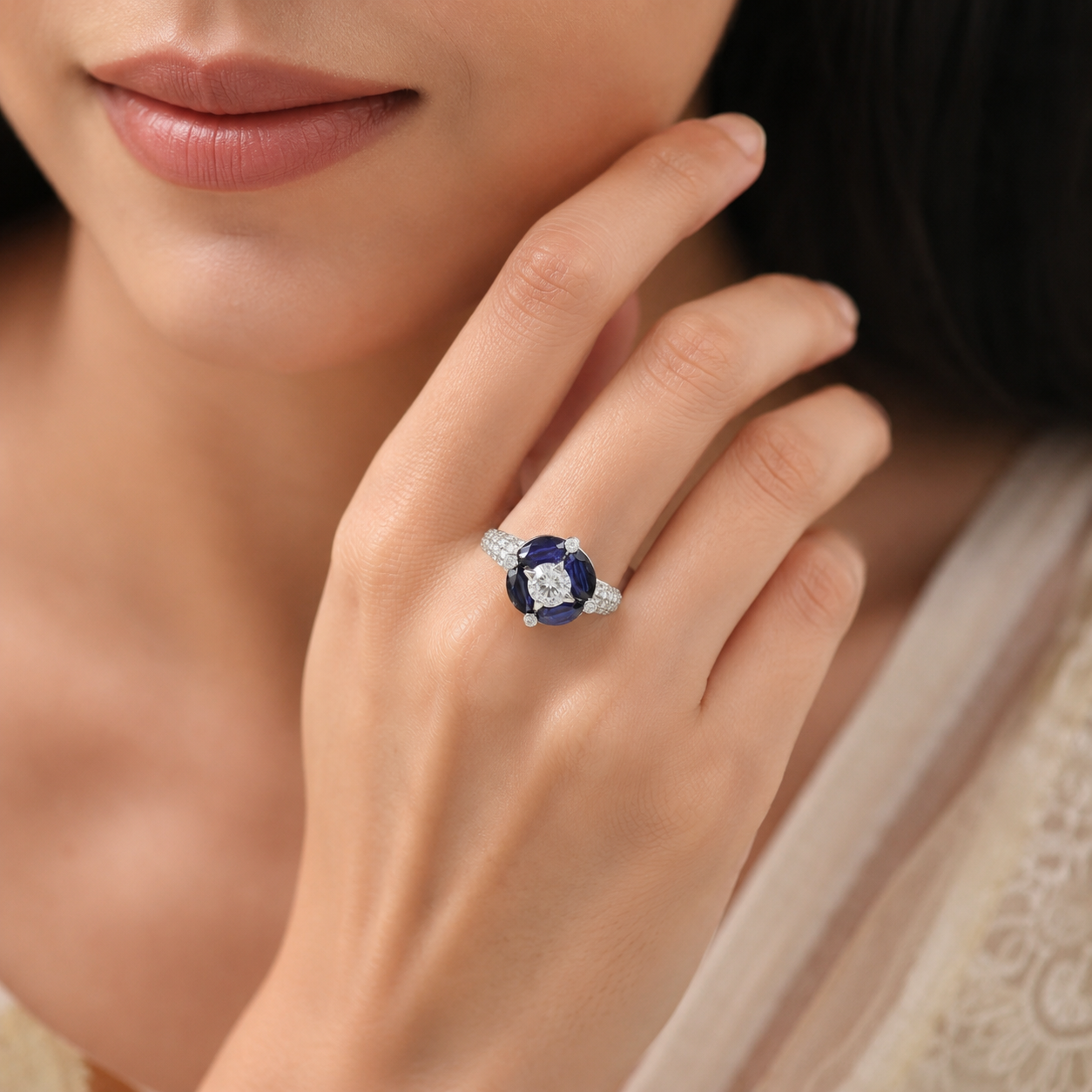 Luna Blue Stone Ring