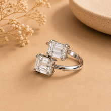 Freya Gemini Glow Silver Ring