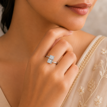 Freya Gemini Glow Silver Ring