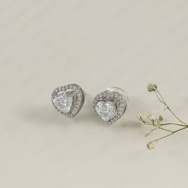 Reena Dazzle Heart Earrings