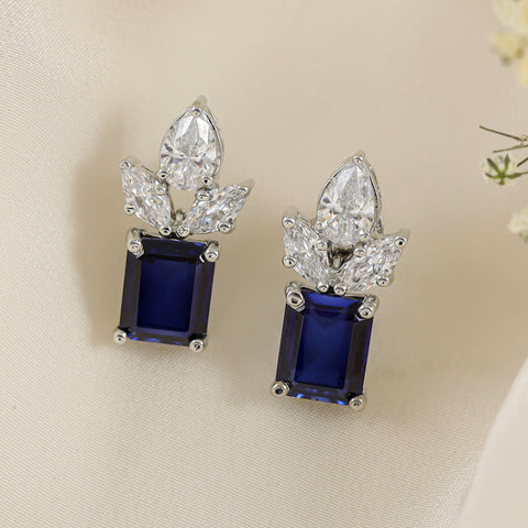 Zoya Crown Blue Empress Earrings