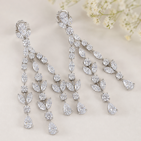 Gauri  Dangler Chandelier Earrings