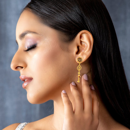 Brinda Divine Gold Earrings