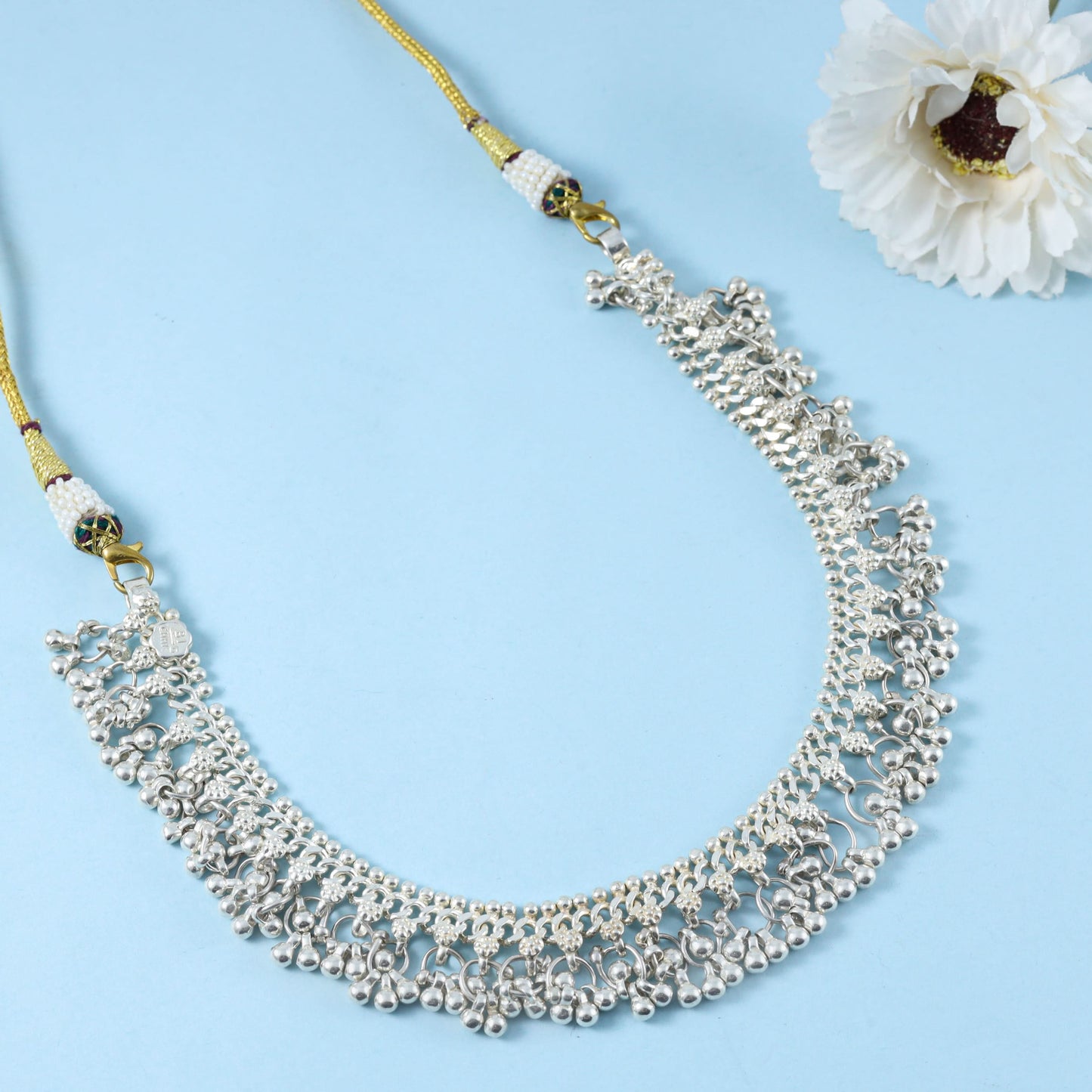 Kashish Ethereal Silver Necklace